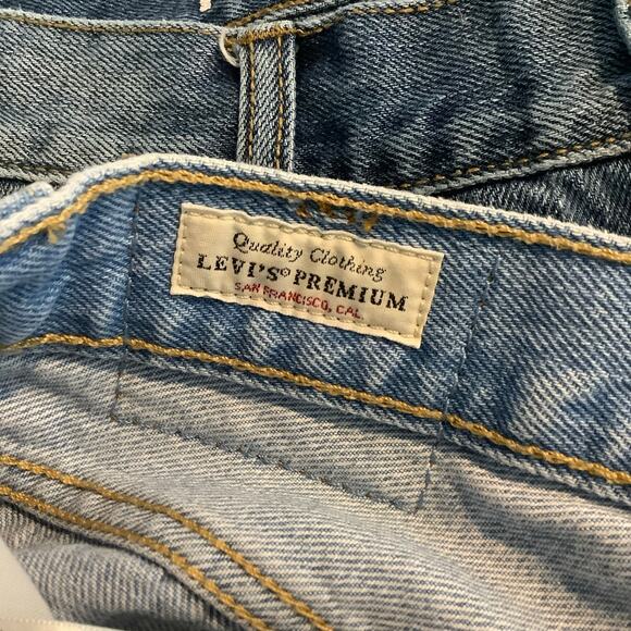 Levi’s 501 High Rise Cutoff Denim Jean Shorts Button Fly 29 - Picture 5 of 8